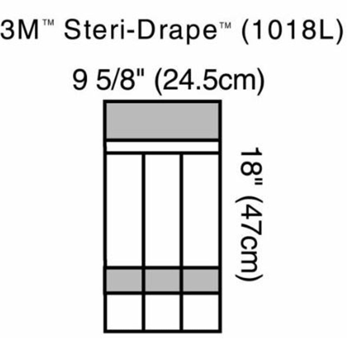 3M™ Steri-Drape™ Sterile Instrument Pocket Drape, 47 X 25 Centimeter, 40/Cs
