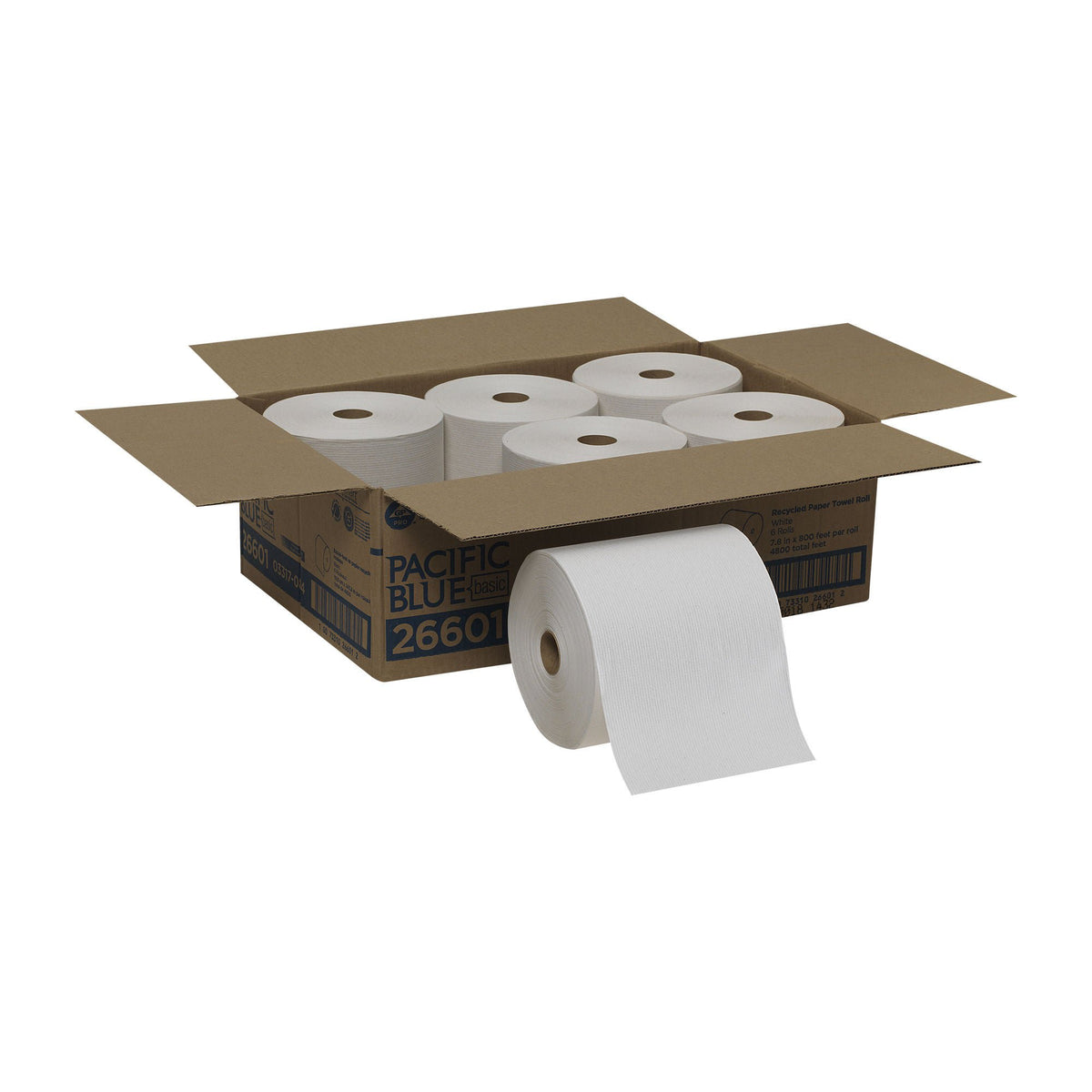 Pacific Blue Basic™ Paper Towel, 6 Rolls per Case, 6/CS