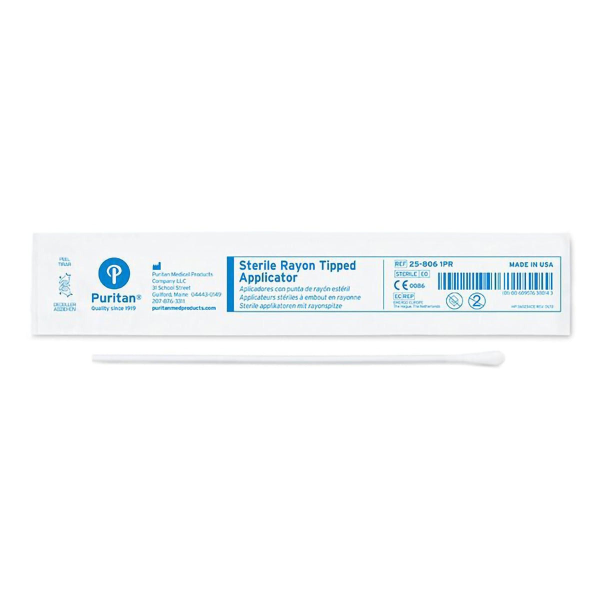 Puritan® Swabstick with Transport Tube, 6-Inch Length, 1000/CS