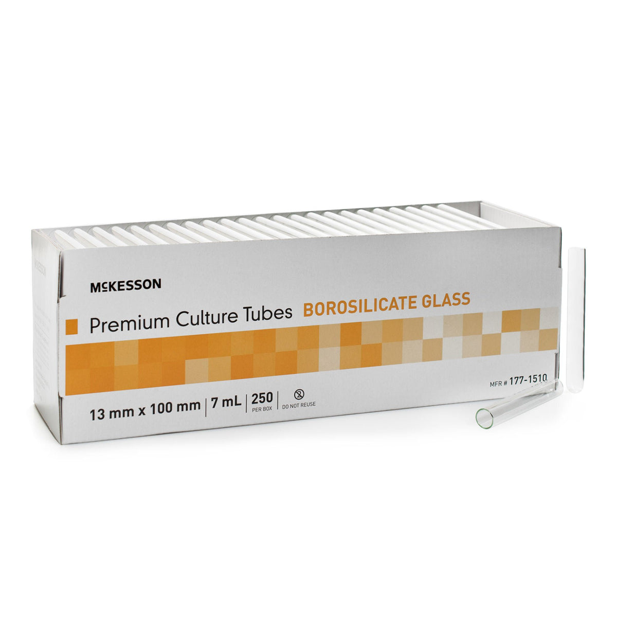 McKesson Round Bottom Test Tube, 7 mL, 13 x 100 mm, 1000/CS
