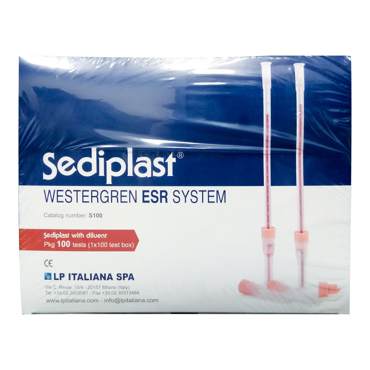 Sediplast® Sedimentation Tube, 220 Mm Length, 100/Bx