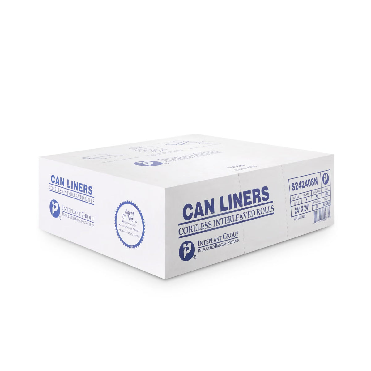 McKesson Light Duty Clear Trash Bag, 10 gal, 8 Mic Gauge, 1000/CS