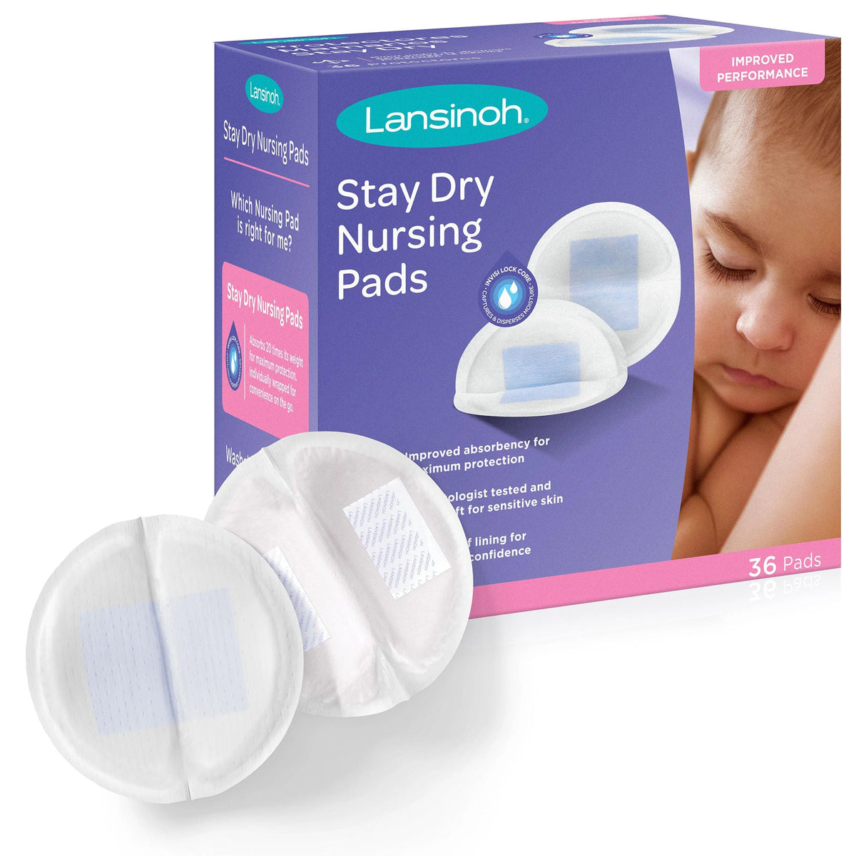 PAD, NURSING STAY DRY LANSINOHDISP (36/BX 12BX/CS), 432/CS