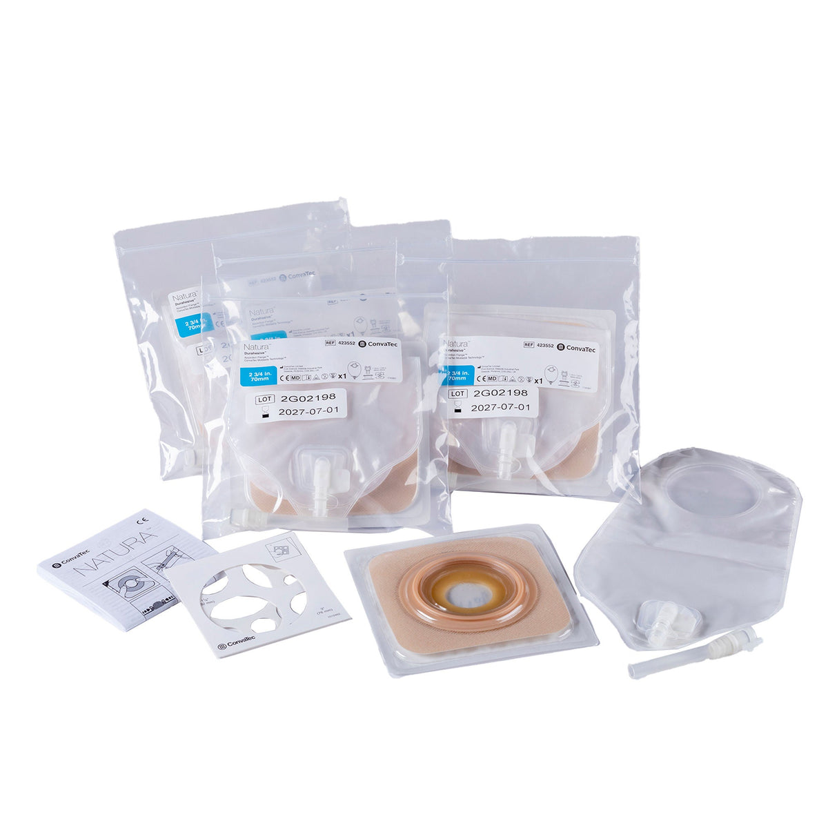 POST OP KIT, UROSTOMY LOW PRESS DURAHESIVE CTF 70MM (5/BX), 5/BX