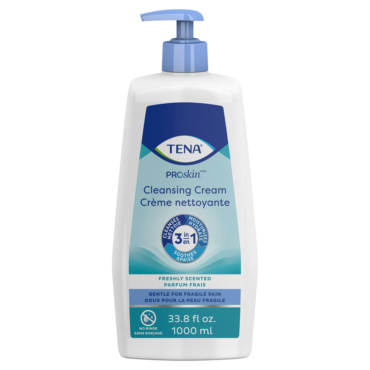 Tena® Body Wash Cleansing Cream, Alcohol-Free 3-in-1 Formula, Scented, 1,000 mL, 1/EA
