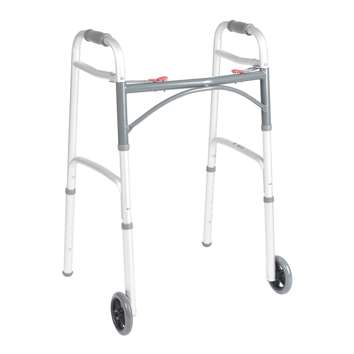 drive™ Deluxe Aluminum Dual Release Folding Walker, 25 – 32¼ Inch Height, 4/CS