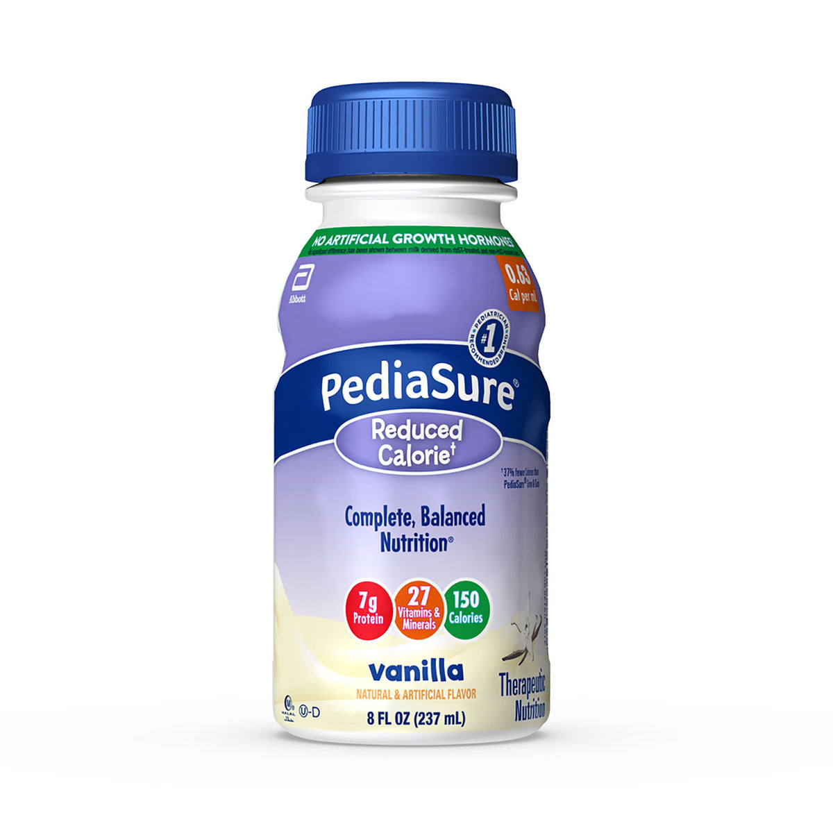 Pediasure® Reduced Calorie Therapeutic Nutrition, Vanilla, 8-Ounce Bottle, 24/Cs