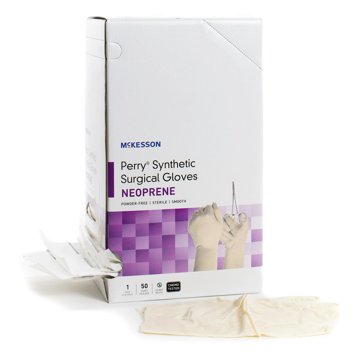 McKesson Perry® Polychloroprene Surgical Glove, Size 9, Cream, 50/BX