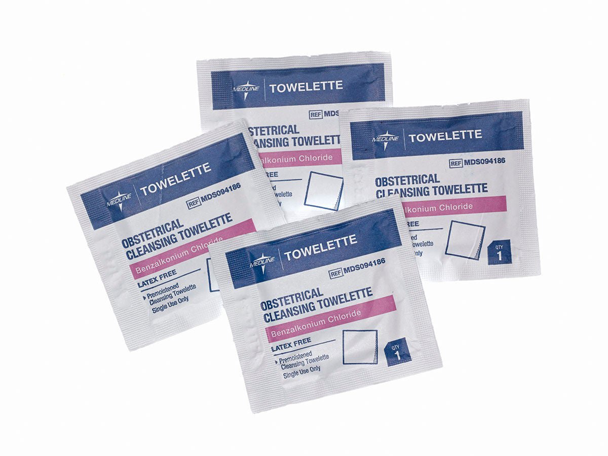 Towelette, Obstetrical Alchl Free (100/Bx 10Bx/Cs) Medlne, 1000/Cs