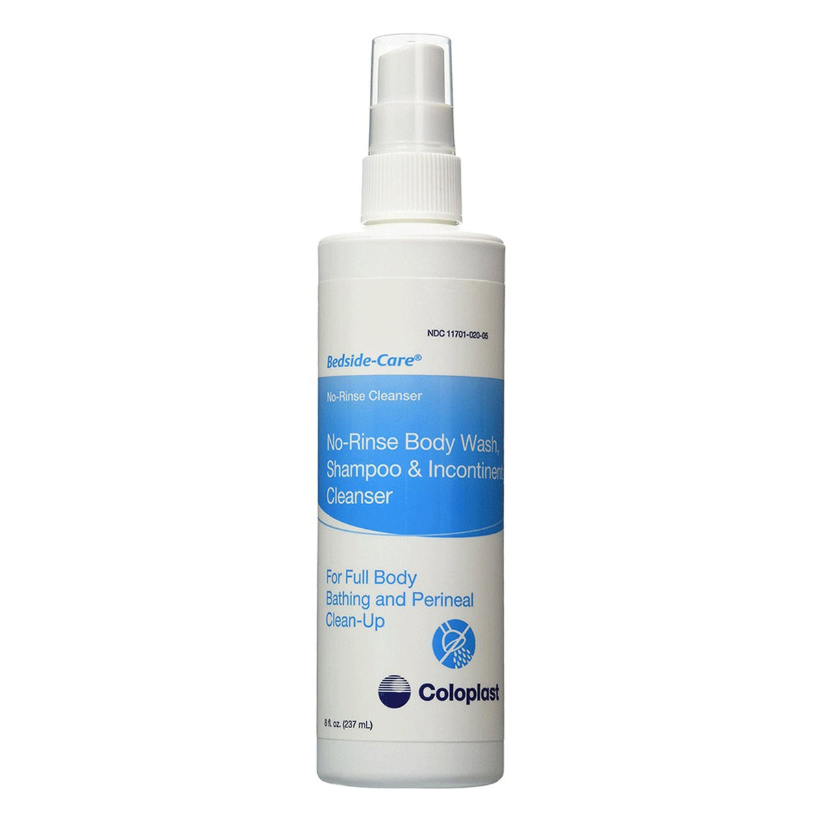 Bedside-Care® Rinse-Free Shampoo And Body Wash, Skin-Friendly Formula, 8.1 Oz., 12/Cs