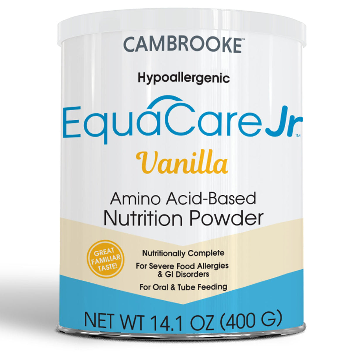 Equacare Jr™ Amino Acid–Based Nutrition Powder, Vanilla, 14.1-Ounce Can, 1/Ea