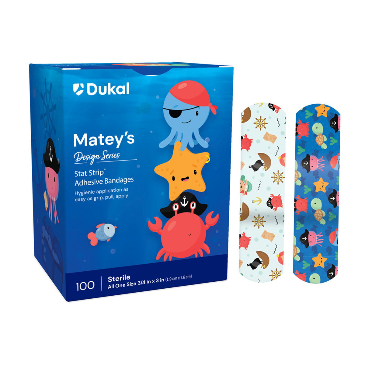 Stat Strip, Matey'S Str 3/4"X3" (100/Bx 12/Bx Cs), 1200/Cs