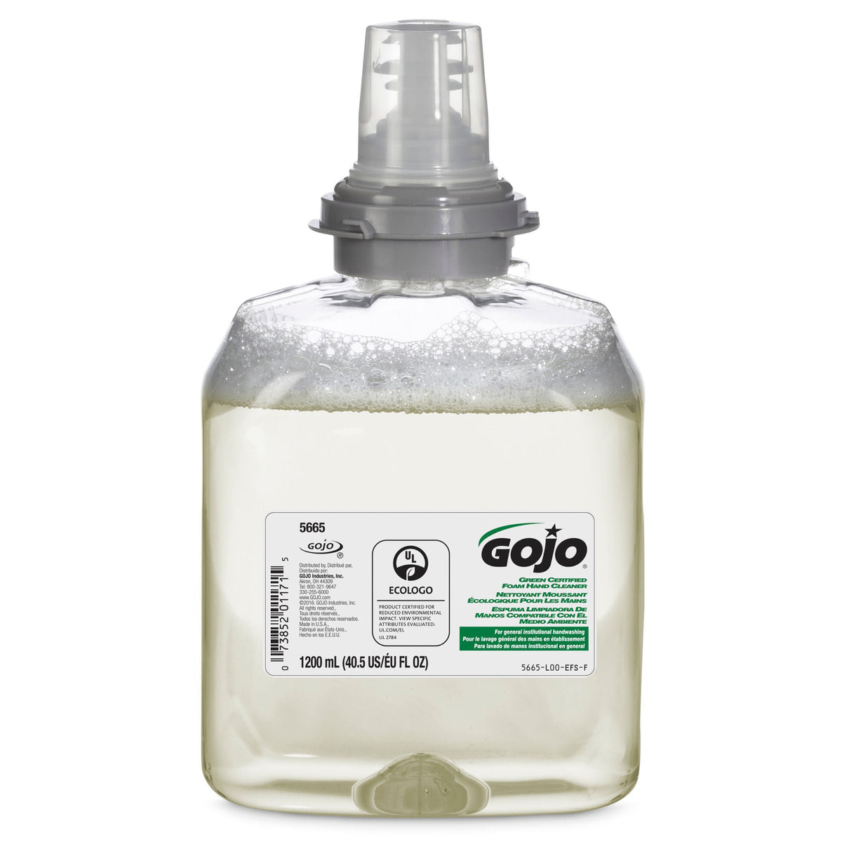 Gojo® Soap 1200 mL Dispenser Refill Bottle, 2/CS