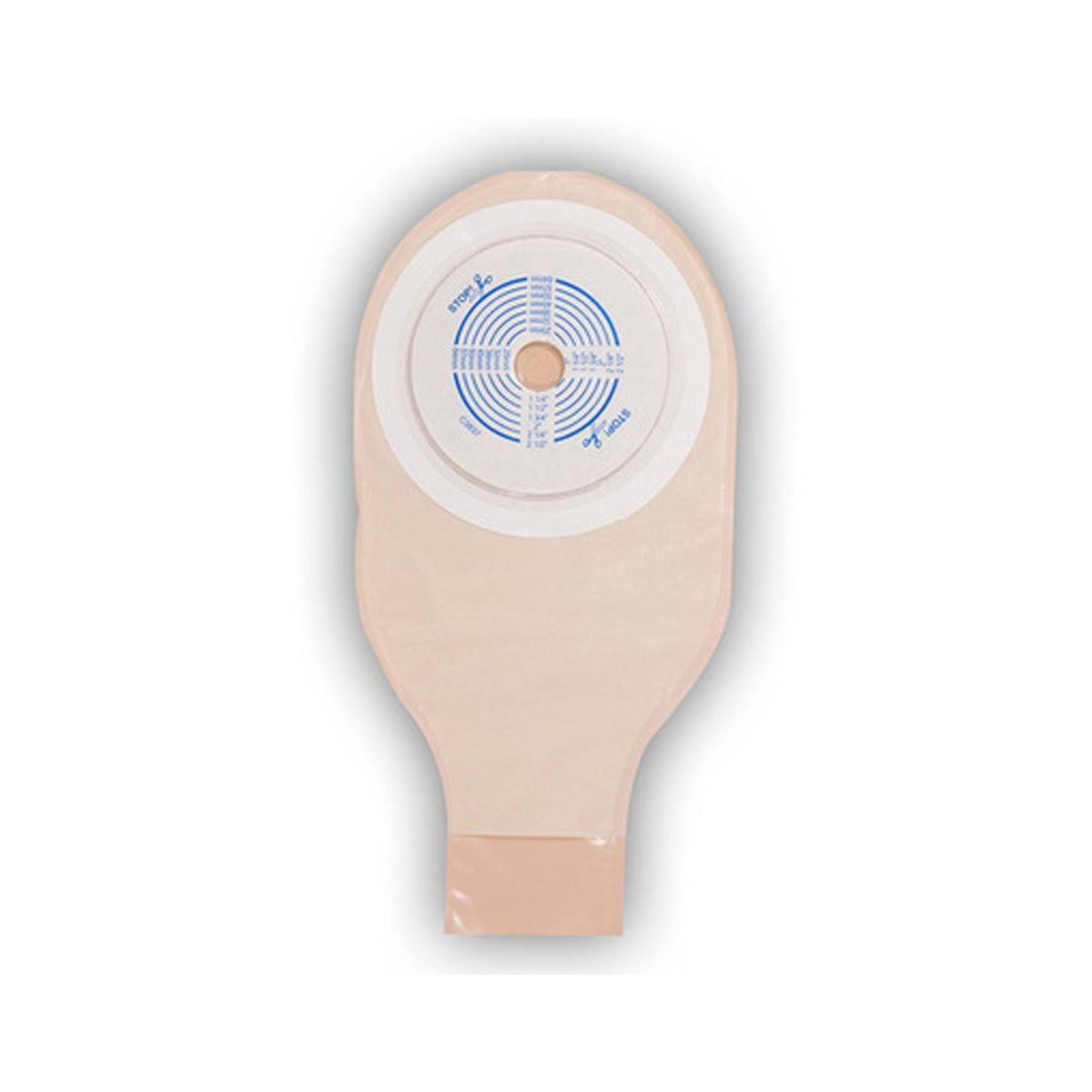 ActiveLife® One-Piece Opaque Colostomy Pouch, Pre-cut to Fit 25mm Stomas, 10/BX