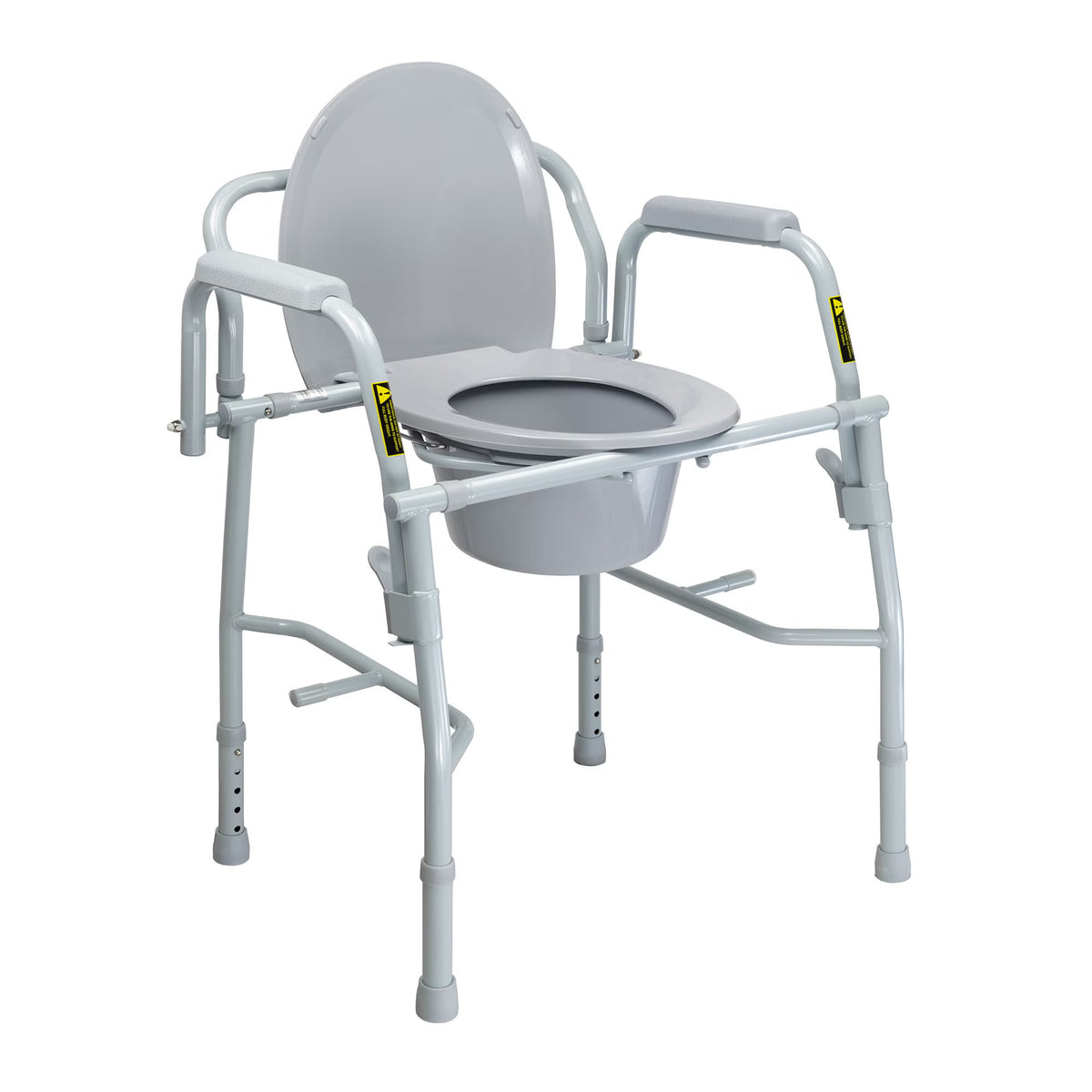 Mckesson Non-Folding Steel Frame Commode Chair, 13.75 In. Seat Width, 1/Cs