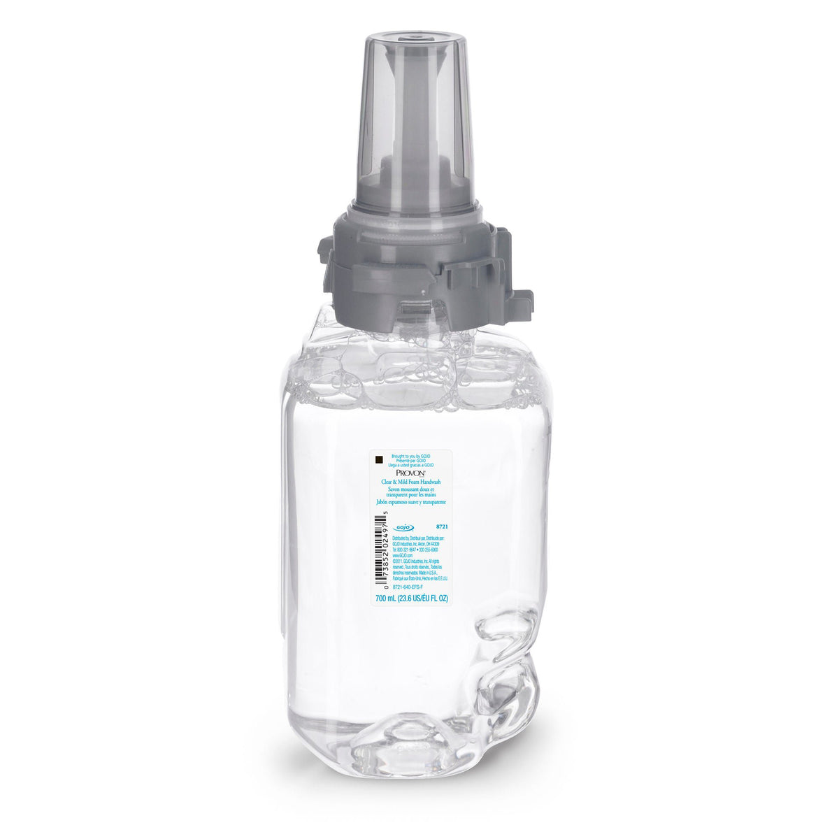 Provon® Clear & Mild Foam Handwash, 700 mL Refill for Provon ADX-7™ Dispenser, 4/CS