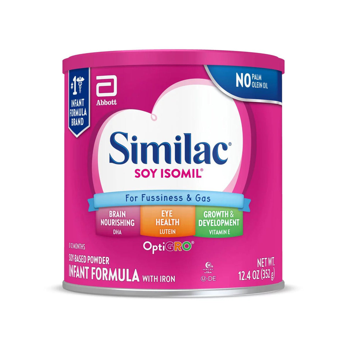 Similac® Soy Isomil® For Fussiness And Gas Powder Infant Formula, 12.4-Ounce Can, 6/Cs