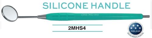 Mouth Mirror, Autoclavable Handle, Simple Stem, Green, D-Mhs-04 - Osung USA