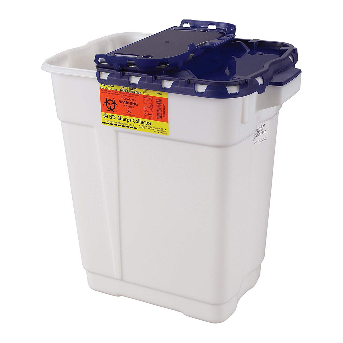 Container, Sharps Pharma Wht/Blu 9Gl (8/Cs), 8/Cs