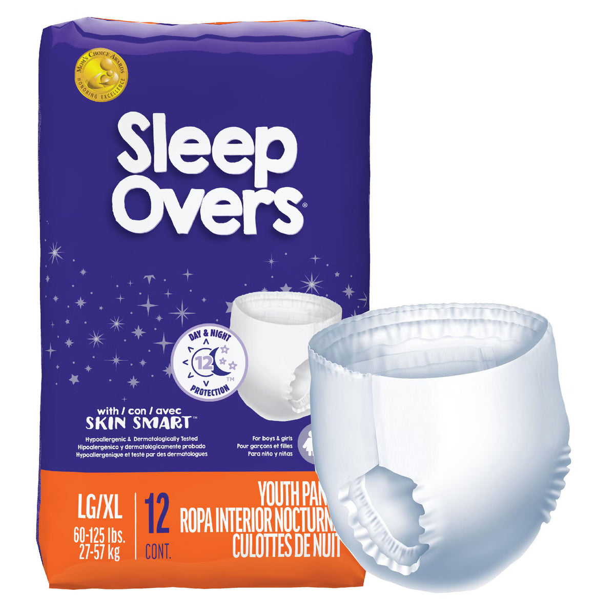Cuties® Sleep Overs® Absorbent Underwear, Large / Extra Large, 4/Cs