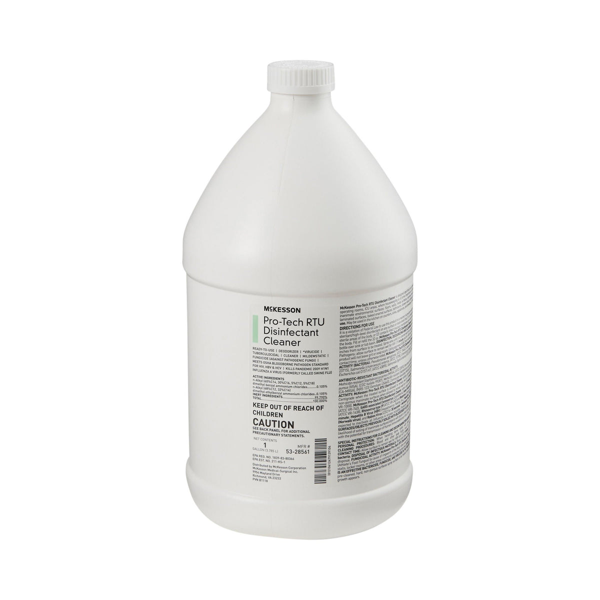 Mckesson Pro-Tech Surface Disinfectant Cleaner Alcohol-Based Liquid Floral Scent, 1/Ea