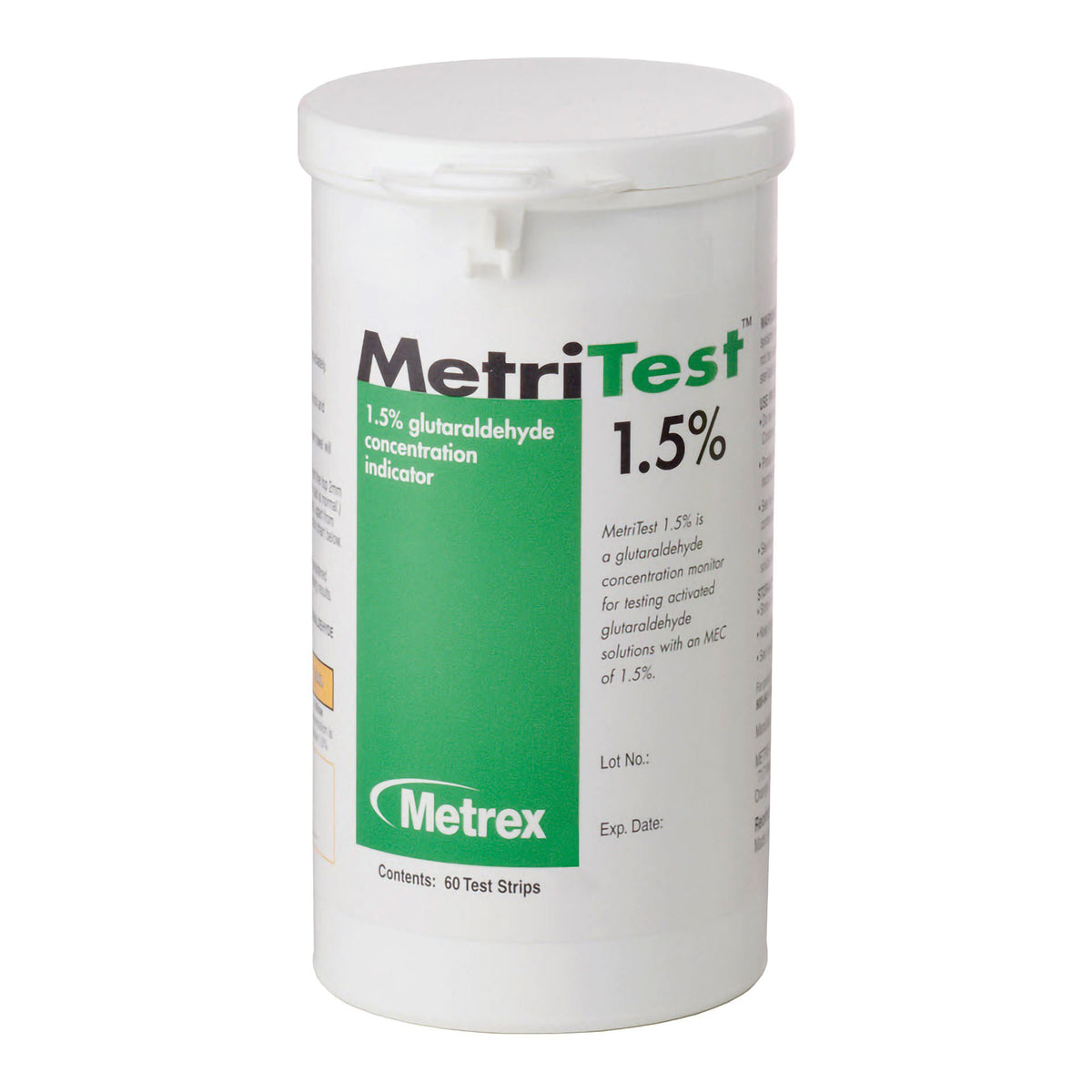 Metritest™ 1.5% Glutaraldehyde Concentration Indicator, 60/Bt