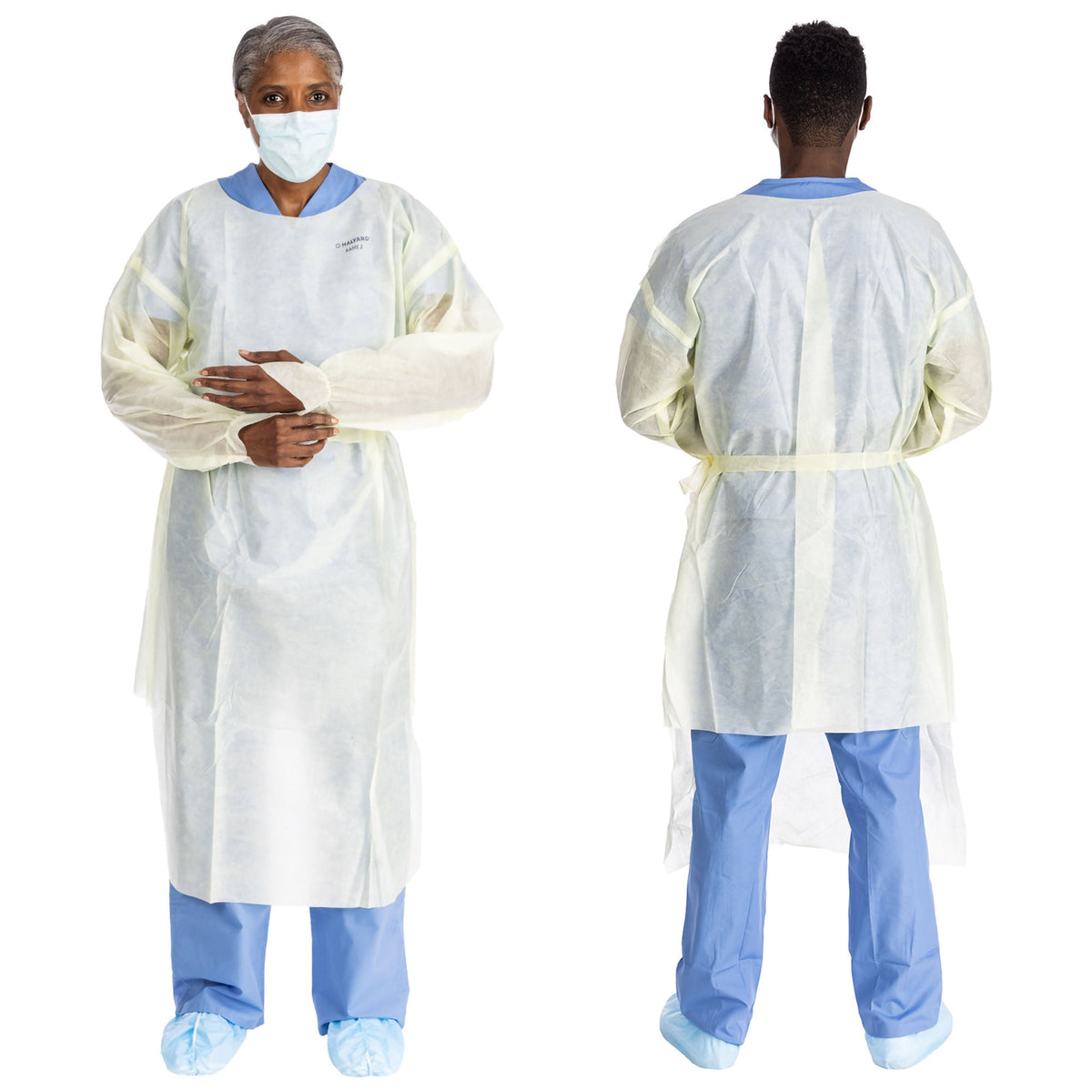 Gown, Isolation Aami Lv2 Tri-Layer Lg Ylw Lg (10/Bg 10Bg/Cs), 10/Bg