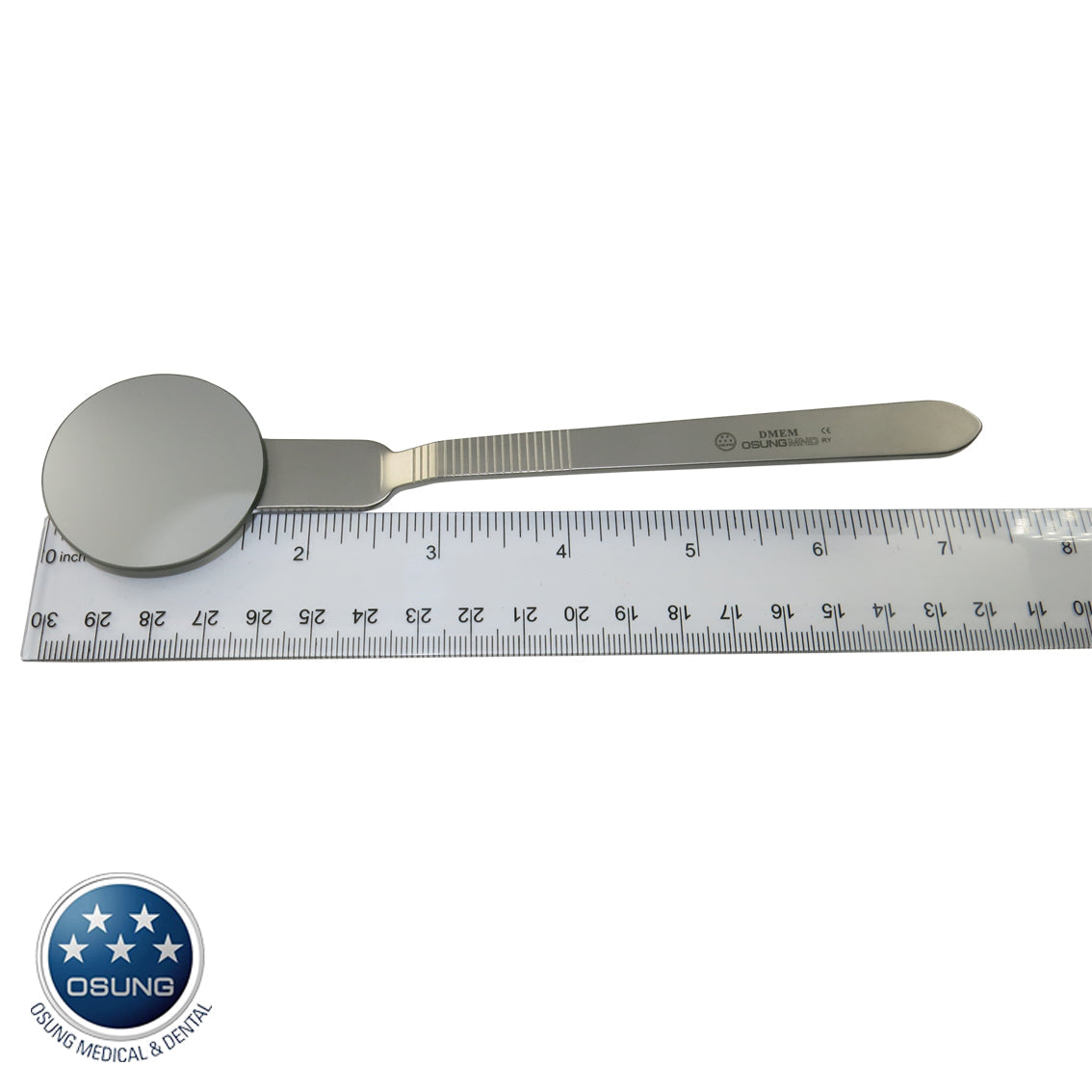 Front Surface Large Round Mouth Mirror, 43 mm Dia, DMEM - Osung USA