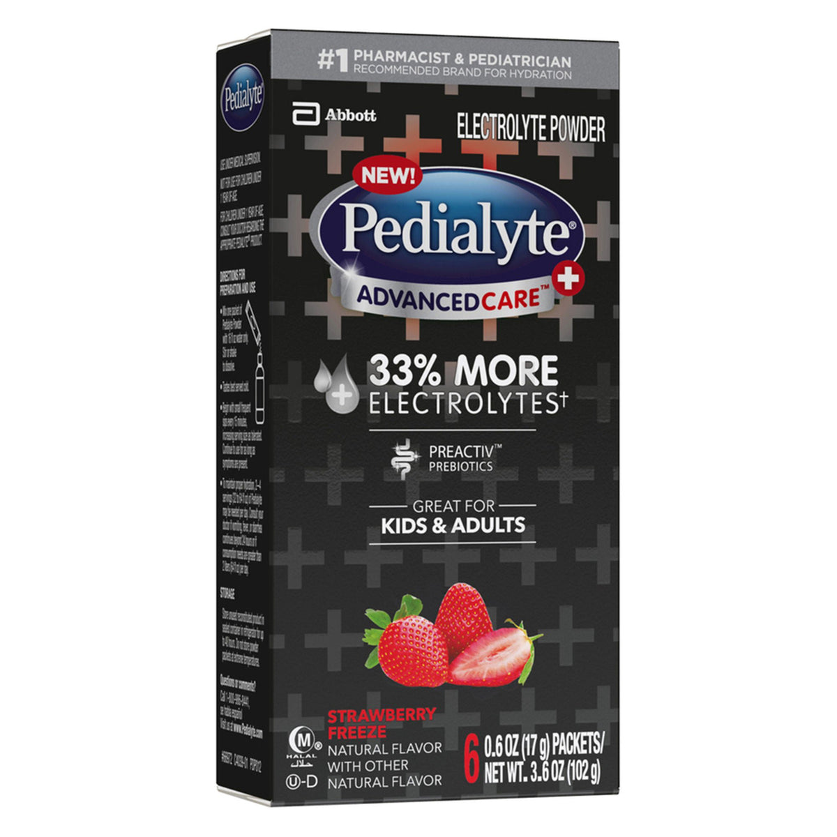 Pedialyte, Pdr Advanced Care Plus Strwbry Frz 17Gm (6/Pk 6Pk, 6/Pk