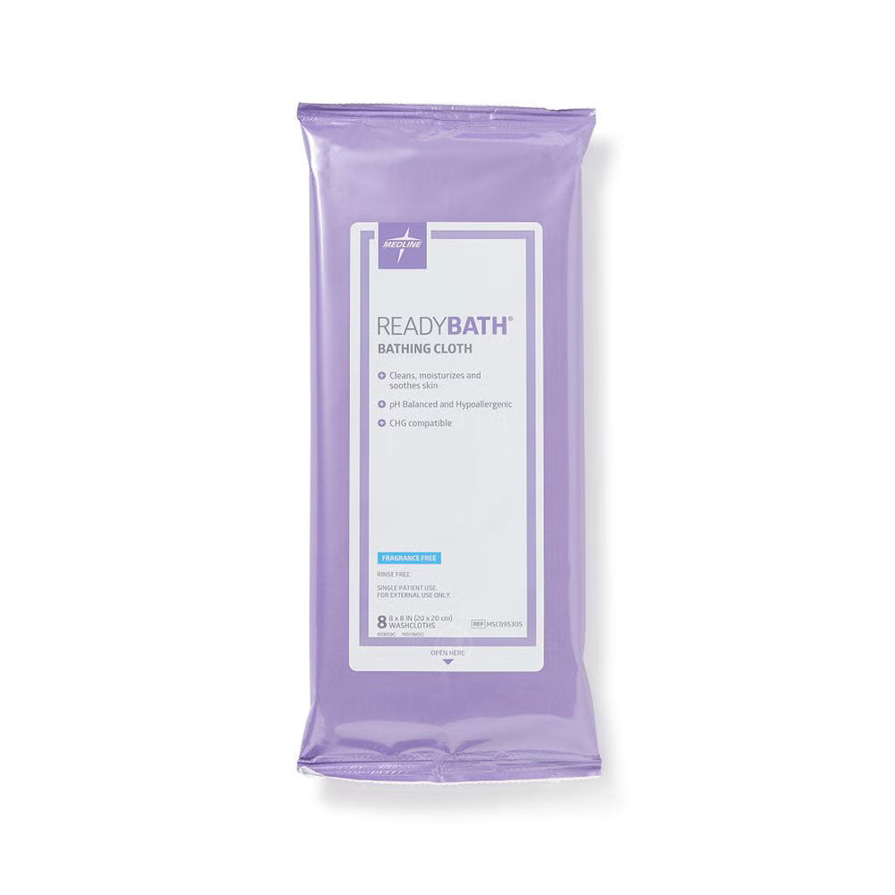 Washcloth, Ready Bath Unscntd8"X8" (30Pk/Cs), 30/Cs