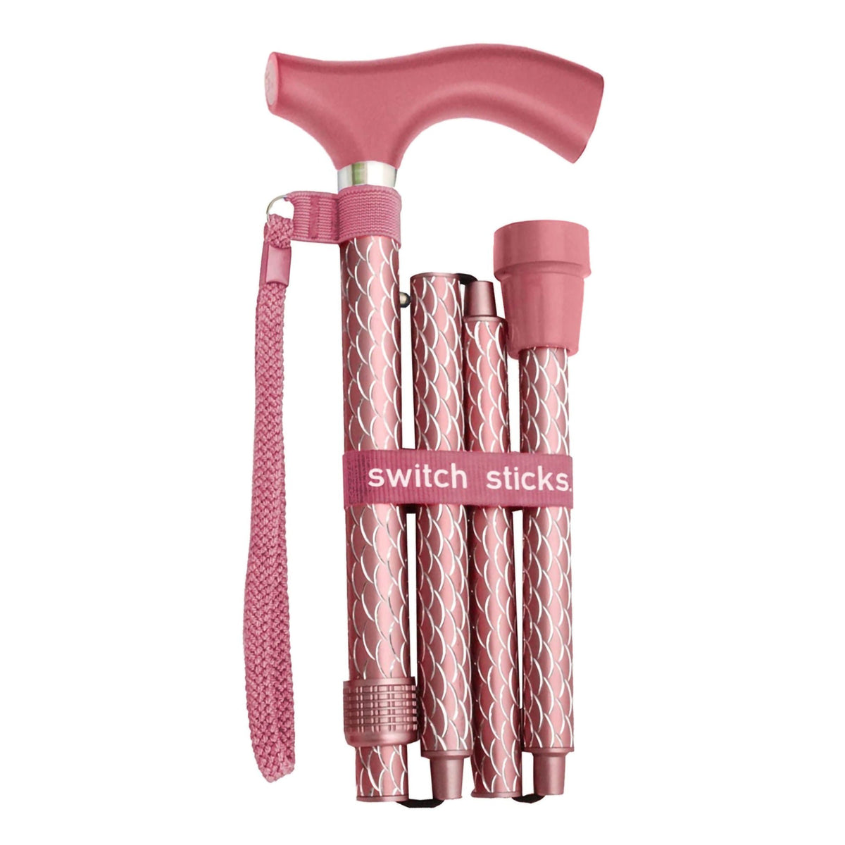 Switch Sticks® Folding Cane, Rose Gold, 1/Ea