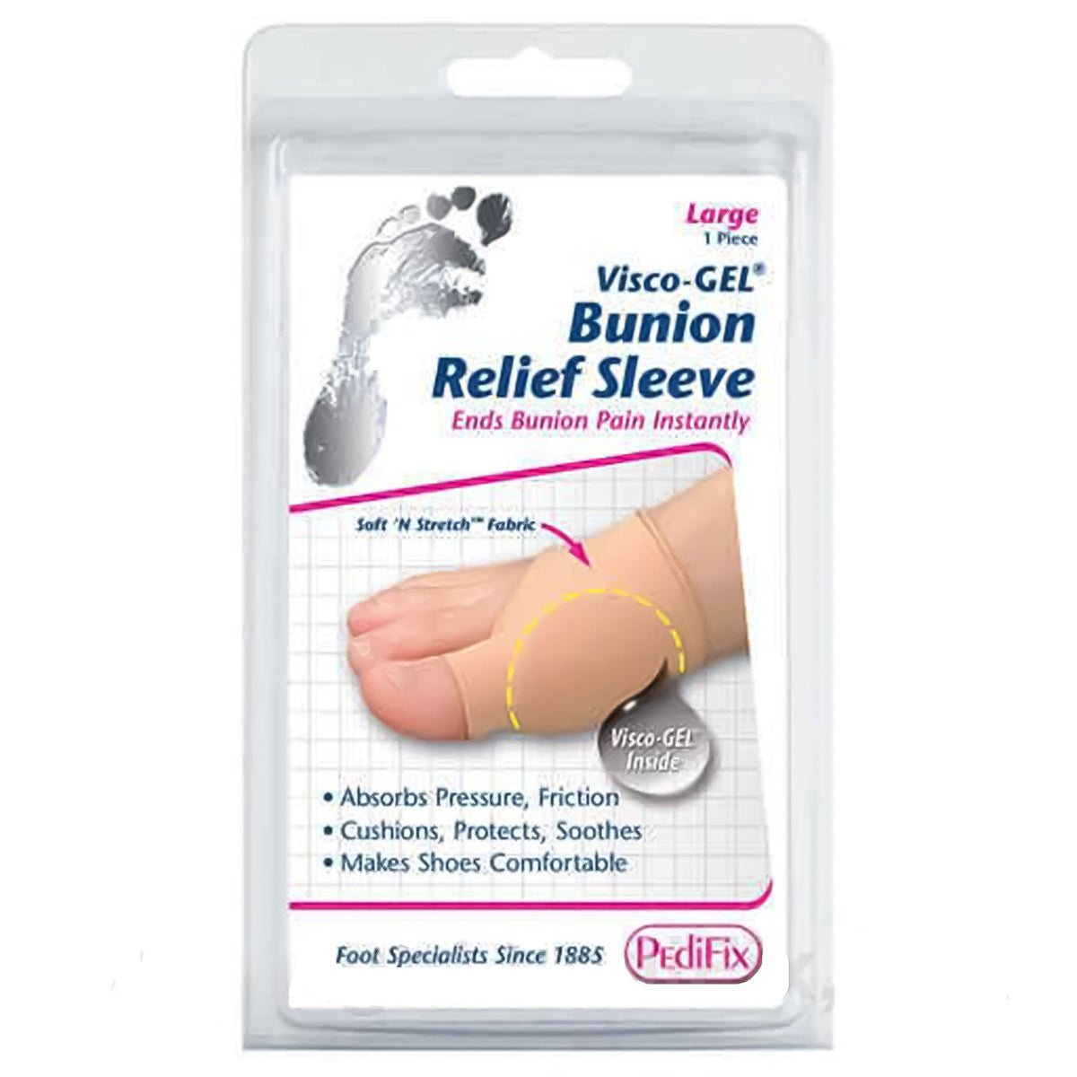 Visco-Gel® Bunion Care™ Pull-On Sleeve, Large/Extra Large, 1/Pk