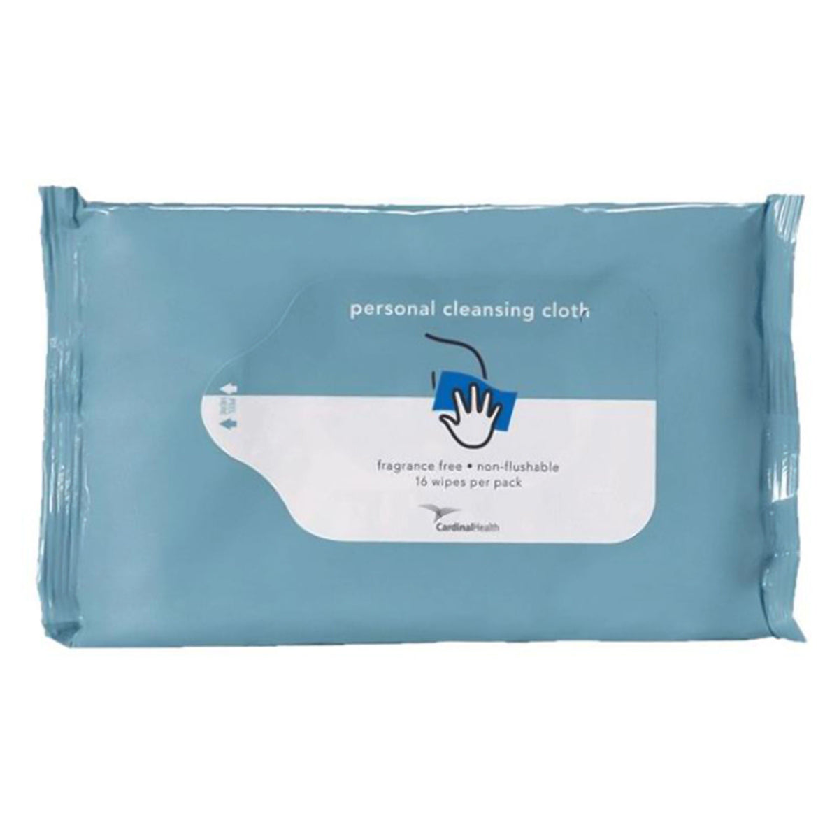 Cardinal Health™ Flushable Personal Cleansing Cloths, 8 x 10 Inch, 576/CS