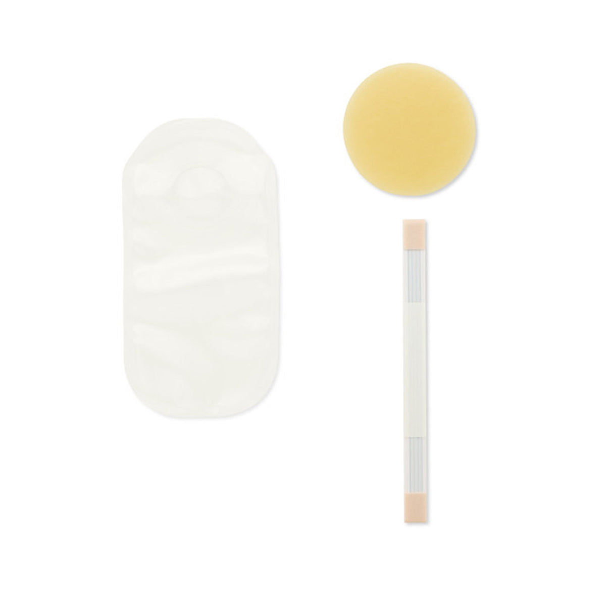 Pouchkins™ One-Piece Transparent Colostomy Pouch for Preemies, up to 15mm Stomas, 15/BX