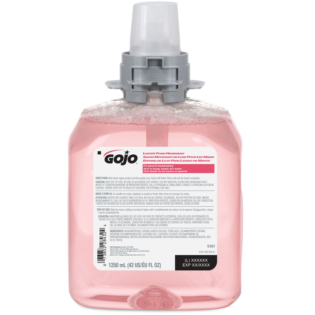 Gojo® Cranberry Foam Handwash, 1,250 Ml Refill For Gojo Fmx-12™ Dispenser, 4/Cs