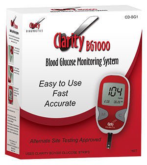 Meter Kit, Clarity Blood Glucose 10000, 1/Ea
