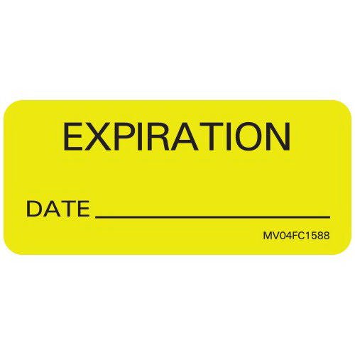LABEL, EXPIRATION DATE CHART USE 2 1/4"X1" (420/RL), 1/RL