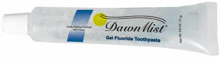 DawnMist® Clear Gel Toothpaste, Fresh Mint Flavor, 0.6-ounce Tube, 720/CS