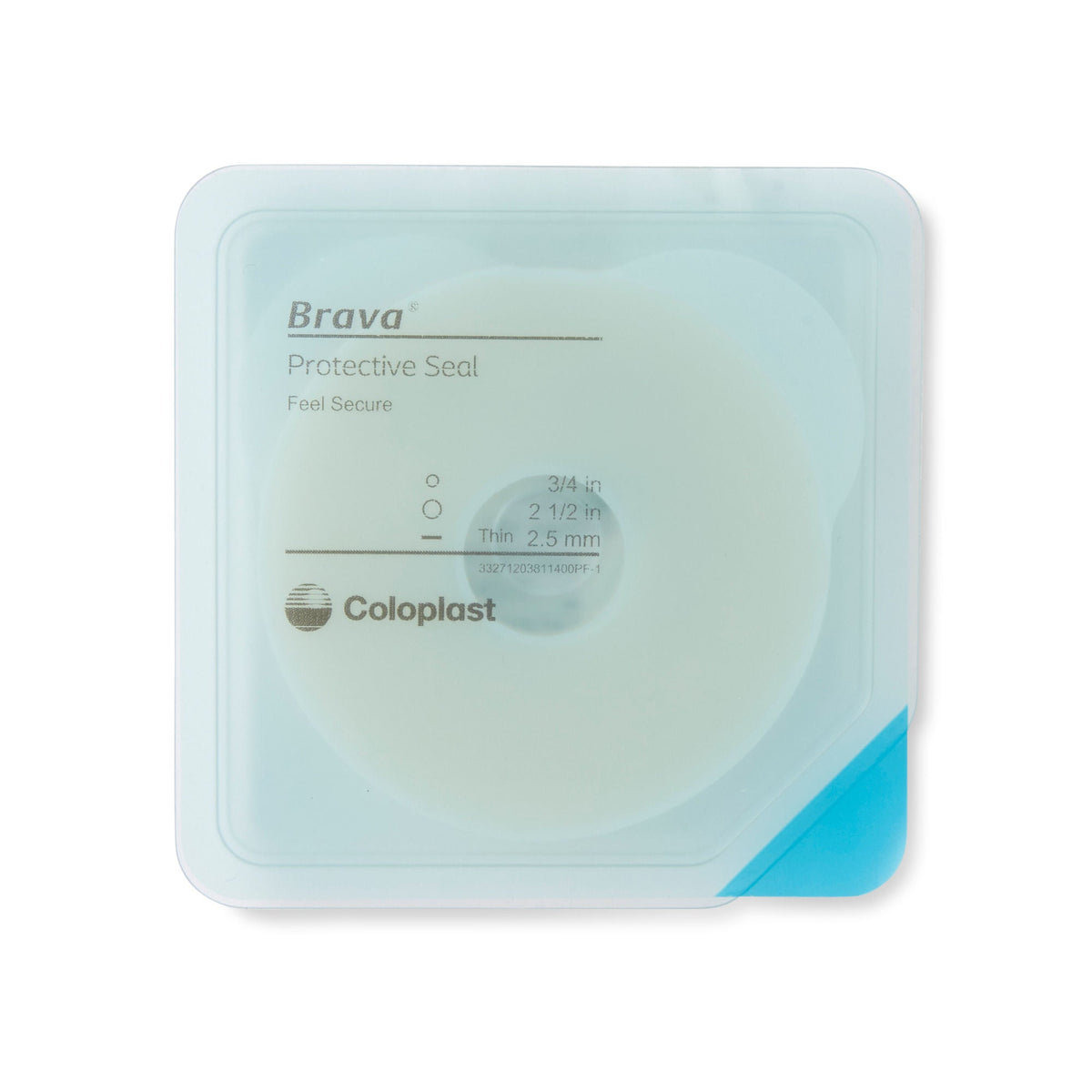 SEAL, F/OSTOMY POUCH BRAVA THIN 3/4"X2 1/2" (10/BX), 10/BX