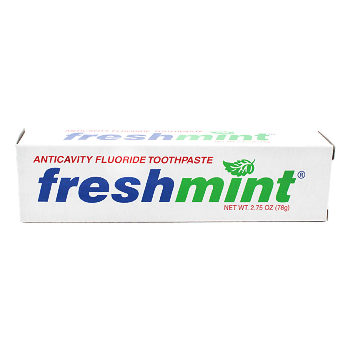 Freshmint® Mint Fluoride Toothpaste, Travel Size, 2.75-Ounce Tube, 144/Cs