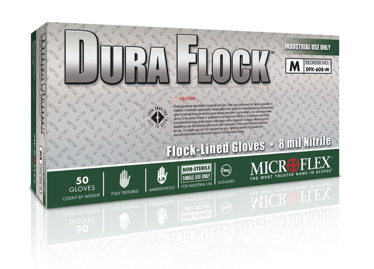 Dura Flock™ Flock Lined Glove, 50/BX