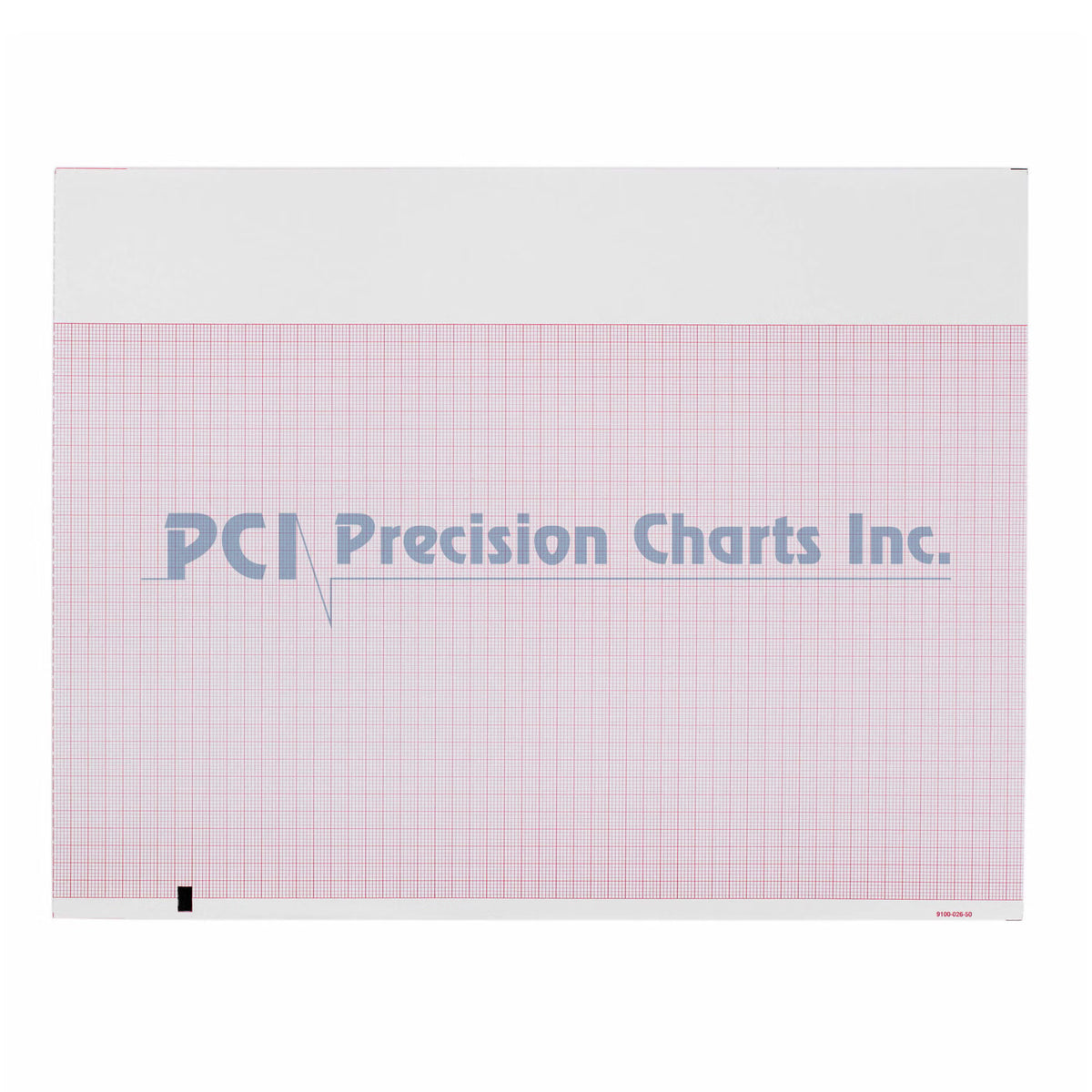 Precision Charts Thermal Ecg Recording Paper With Red Grid, 8-1/2 X 11 Inch, 1/Ea