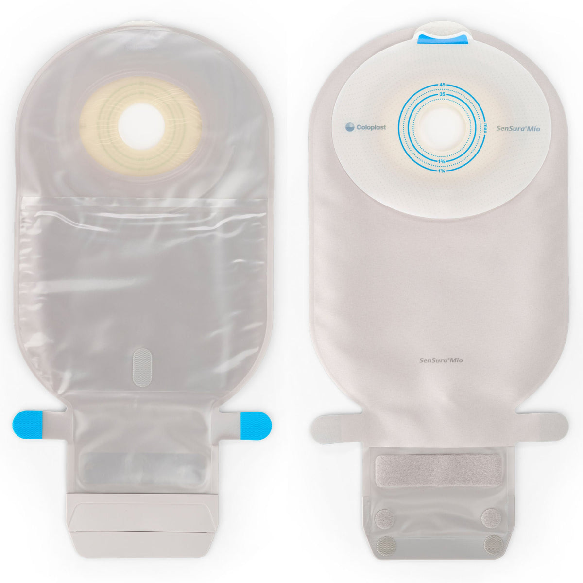 SenSura® Mio Flat 1-Piece Transparent Ostomy Pouch, 25mm Stoma, 10/BX