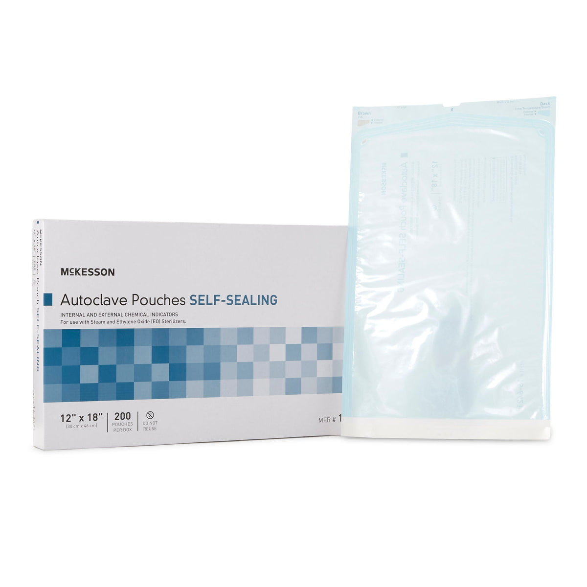 McKesson Sterilization Pouch, 12 x 18 Inch, 200/BX
