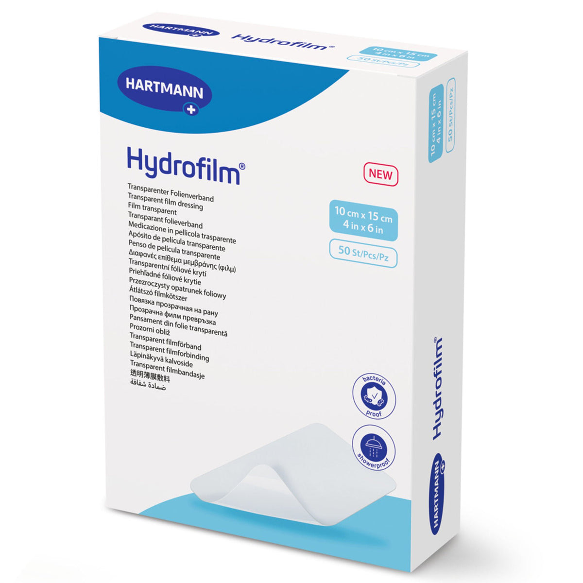 Hydrofilm® Wound Dressing, 4 x 6 Inch, 50/BX