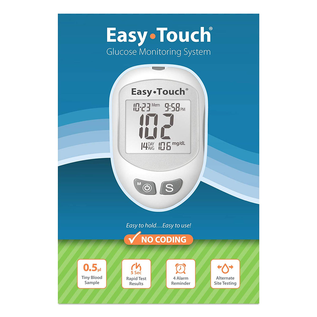 Meter, Glucose Easytouch (1/Bx6Bx/Cs), 1/Bx