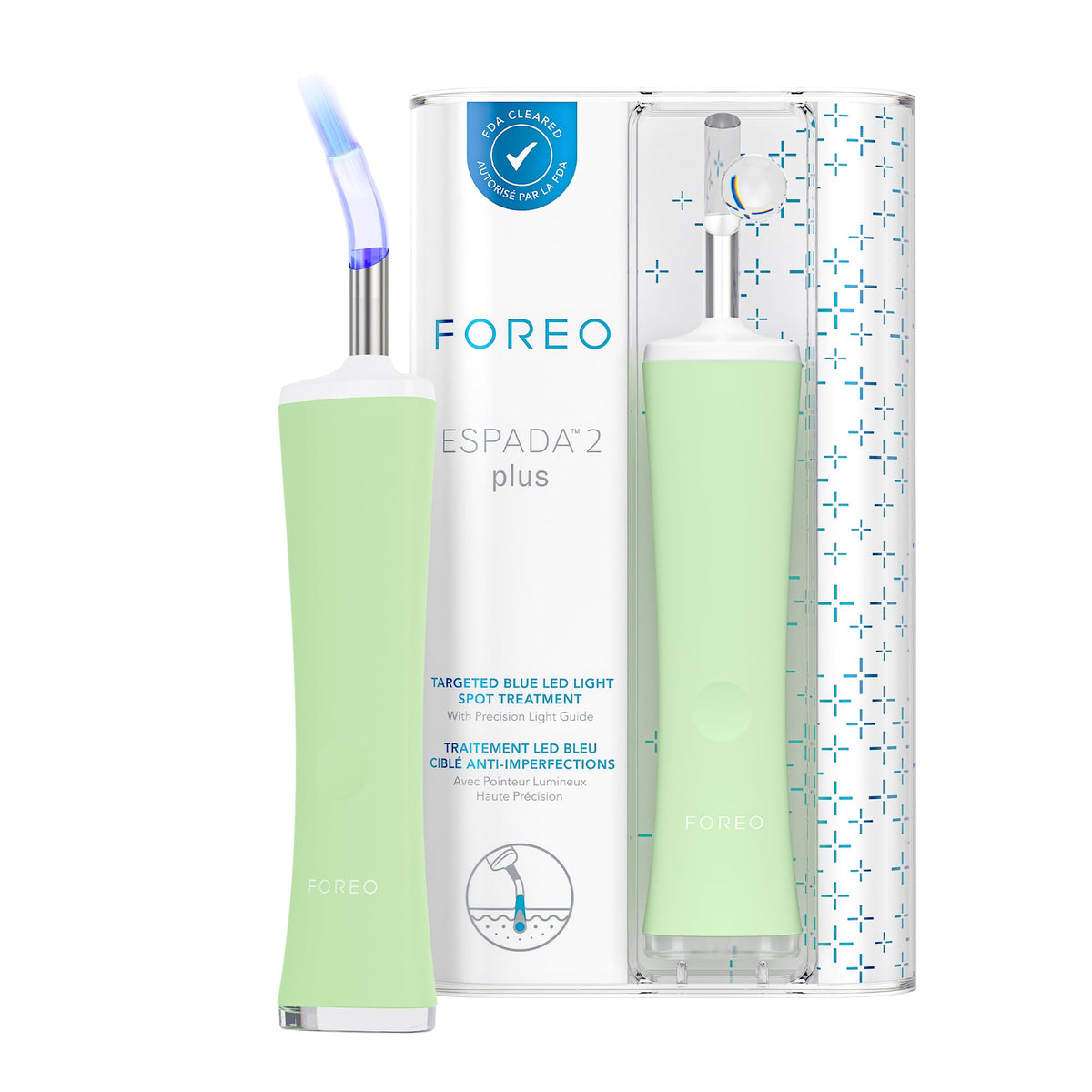Espada™ 2 Plus Acne Therapy Device, Pistachio, 1/Ea