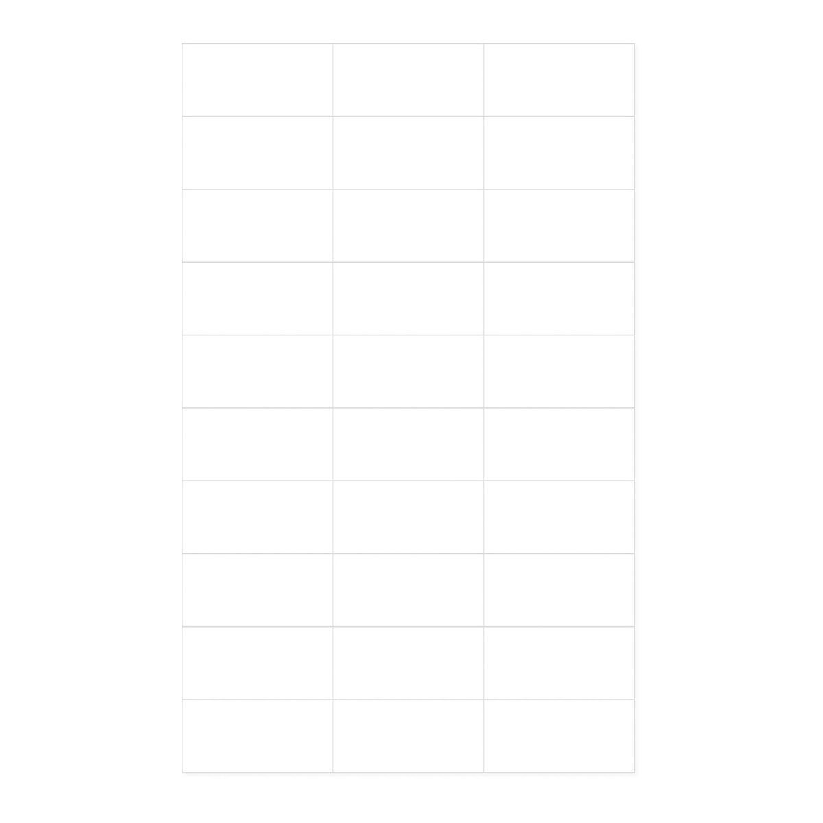 Label, Chart Laser Portrait Wht 2 27/32"X1 1/12" (1000/Cs), 1000/Cs