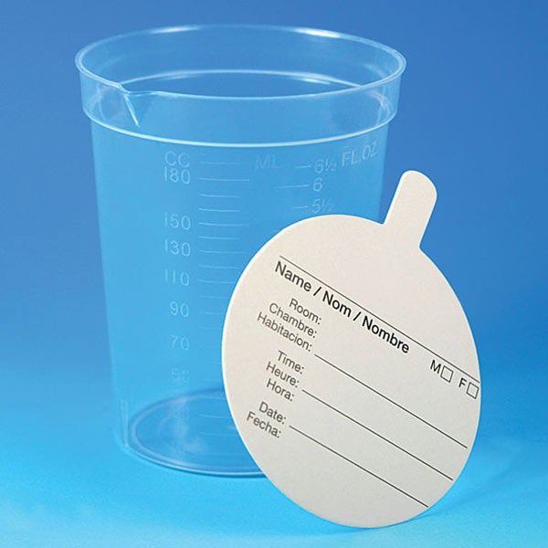 Globe Scientific Specimen Container with Pour Spout, 192 mL, 500/CS