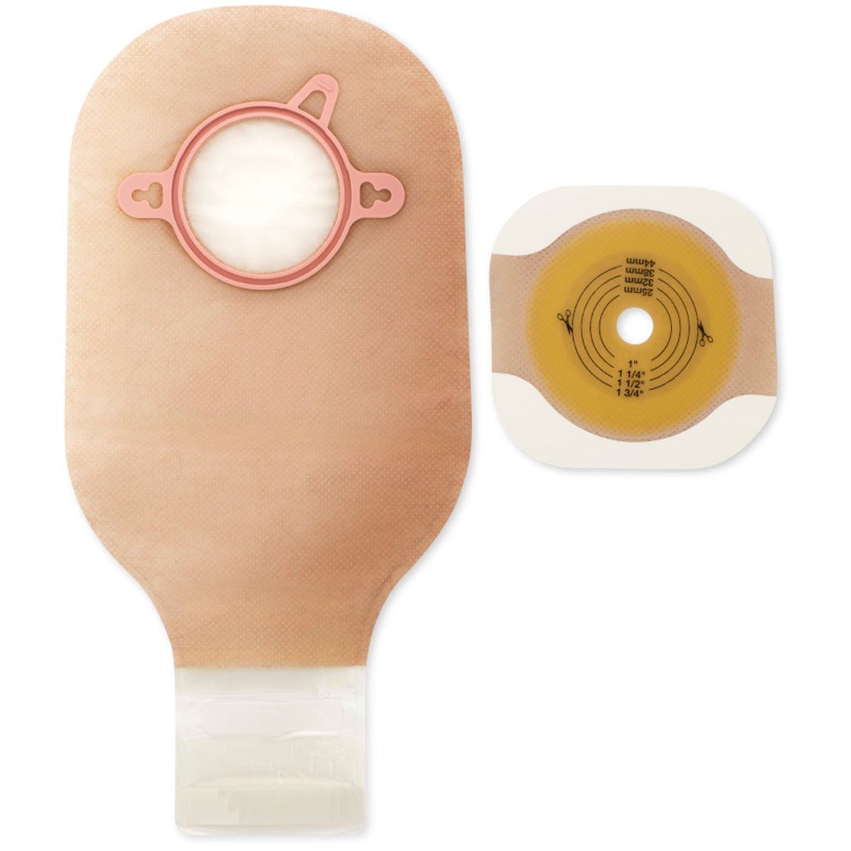 New Image™ 2-Piece Ultra Clear Ostomy Pouch, Up To 57 Mm, Lock 'N Roll™ Closure, 5/Bx